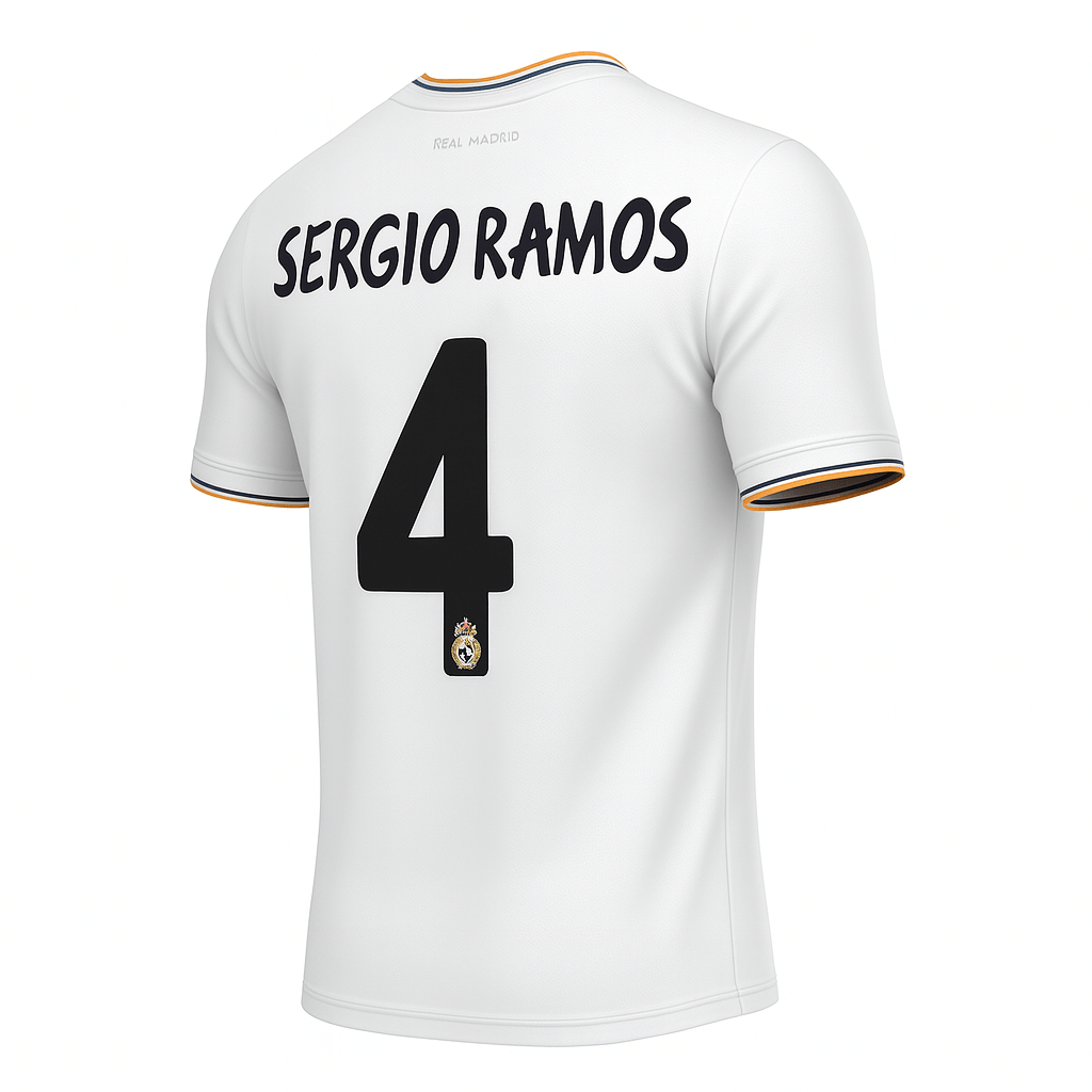 2013–14 Real Madrid Home Sergio Ramos #4 (New) - Size XXL