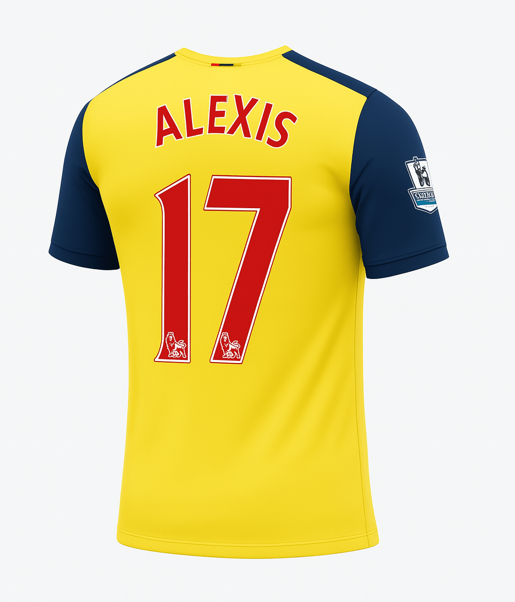 2014–15 Arsenal Away Alexis #17 (New) - Size L