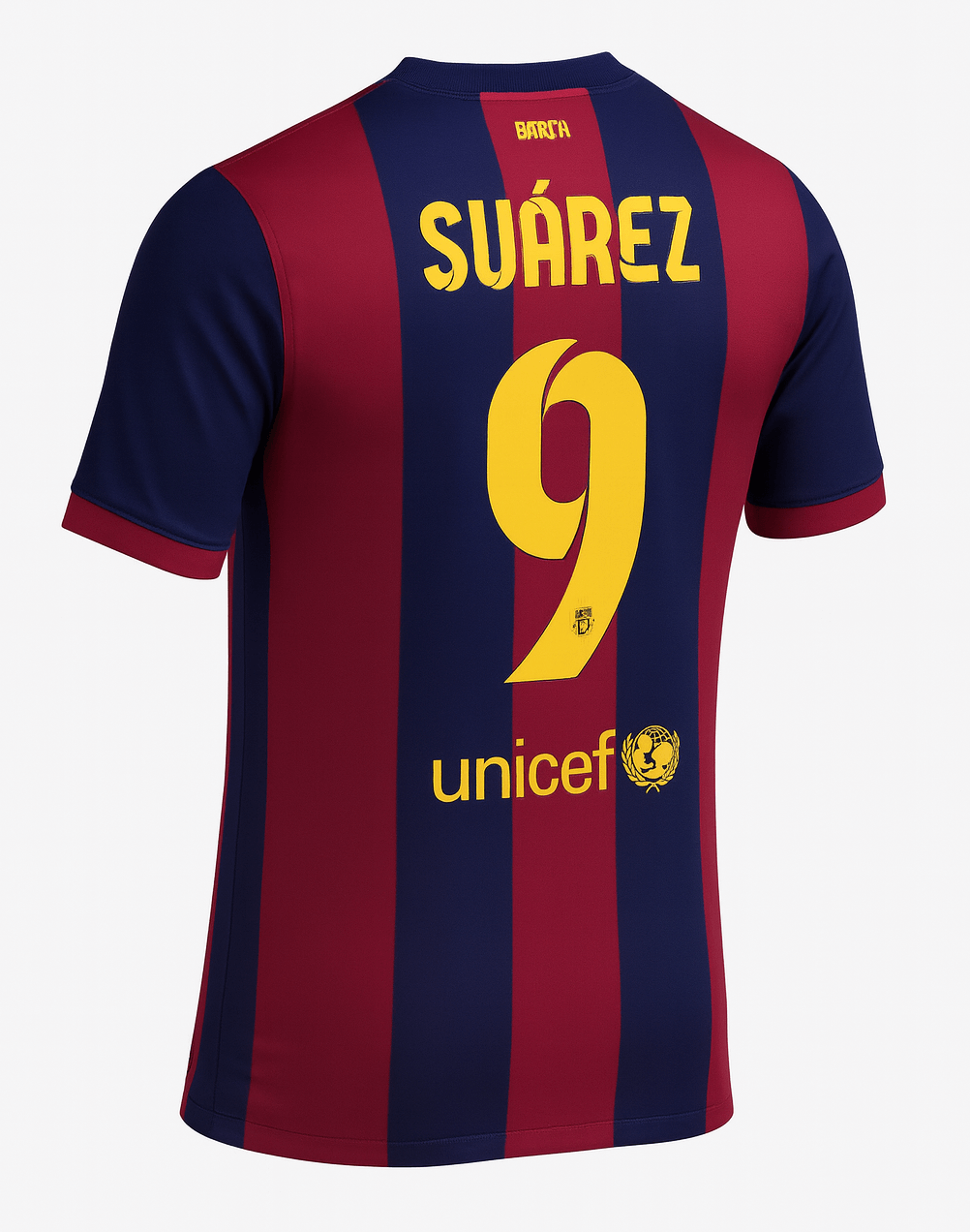 2014–15 Barcelona Home Suarez #9 (New) - Size S