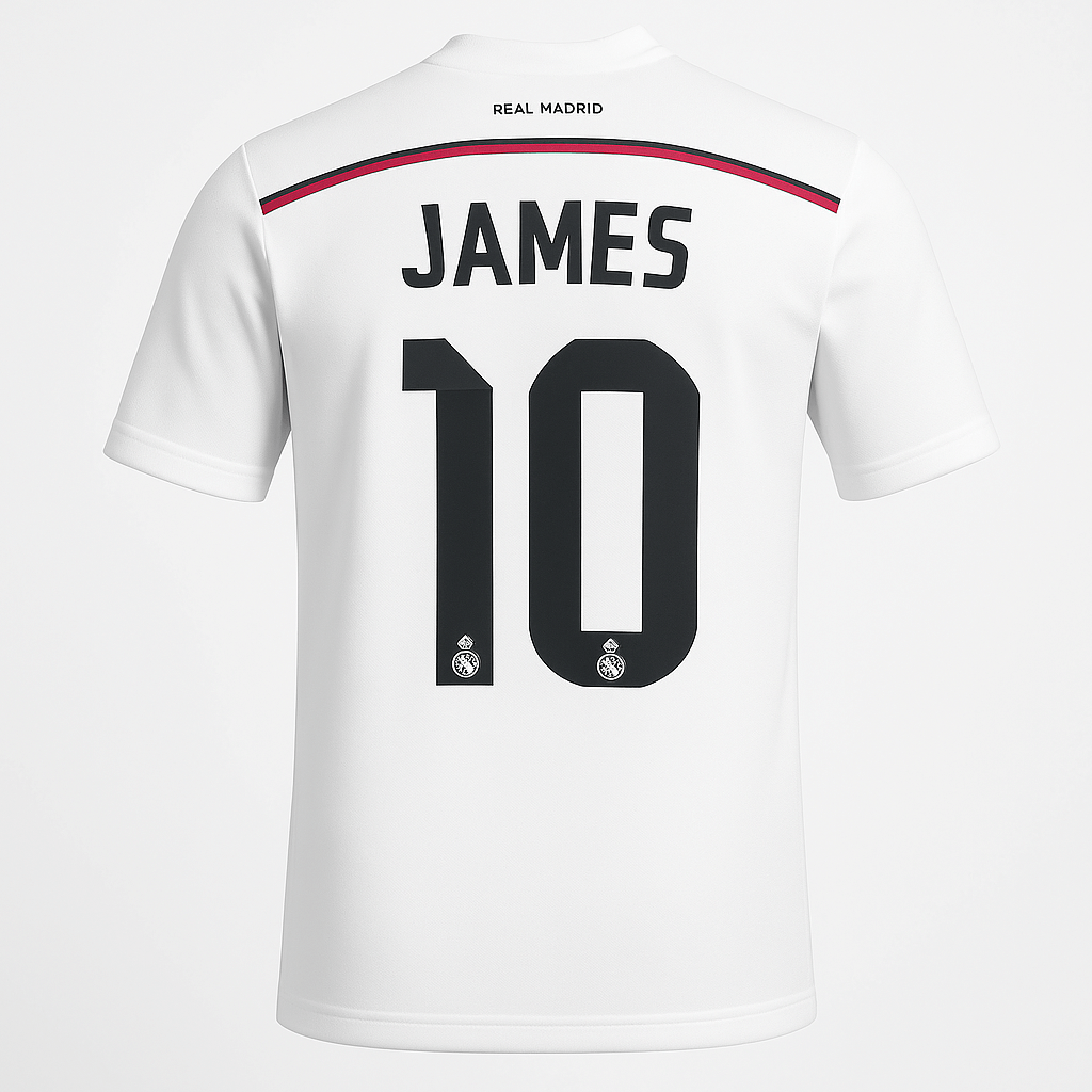 2014–15 Real Madrid Home James #10 (New) - Size XS