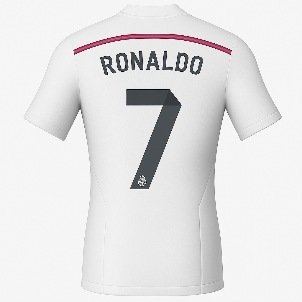 2014–15 Real Madrid Home Ronaldo #7 (New) - Size L