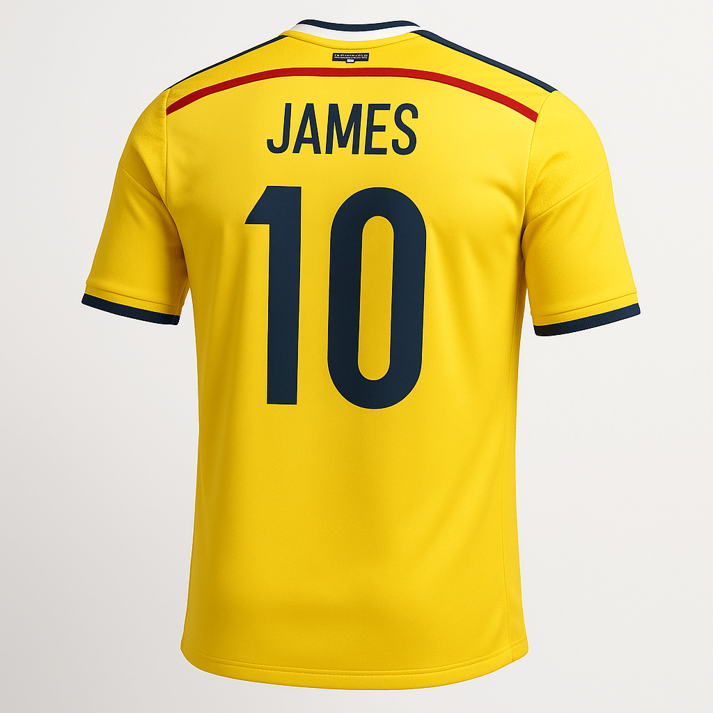 2014 Colombia Home James Rodríguez #10 (New) - Size XXL