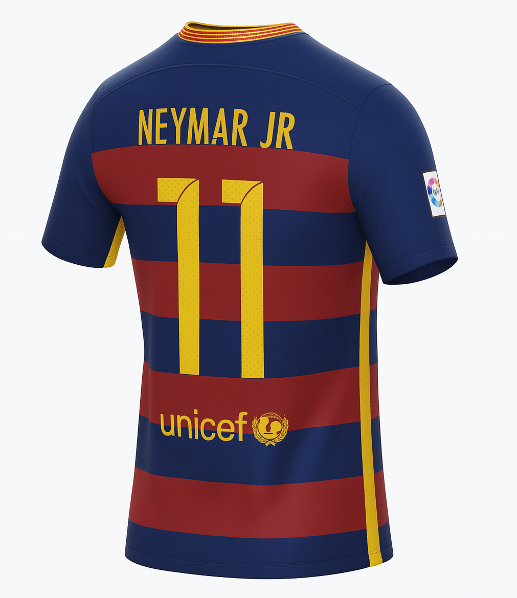 2015–16 Barcelona Home Neymar Jr #11 (New) - Size M