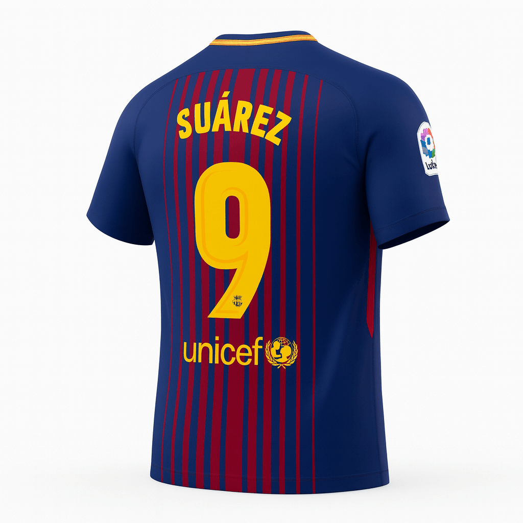 2018–19 Barcelona Home Suarez #9 (New) - Size XXL