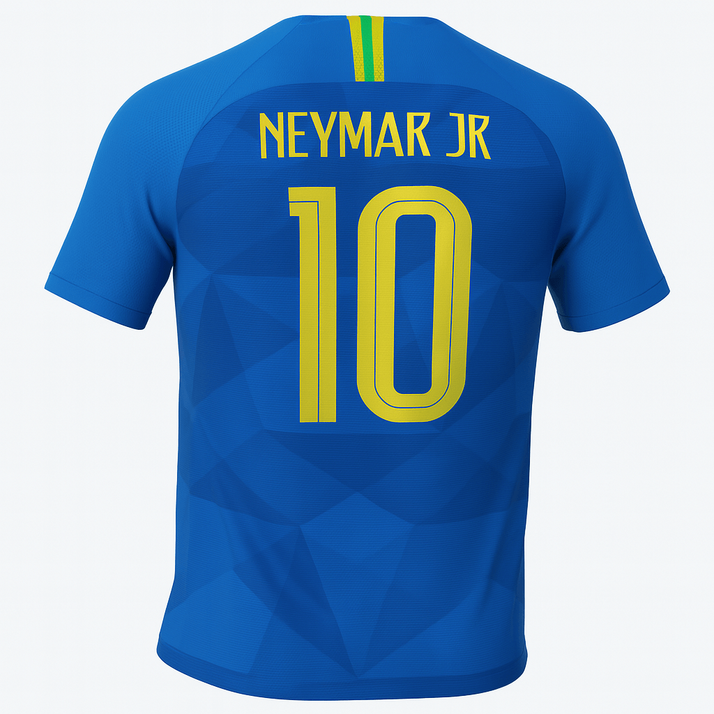 2018 Brazil Away Neymar Jr #10 (New) - Size XL