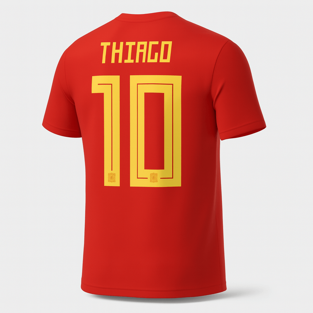 2018 Spain Home Thiago #10 (New) - Size S