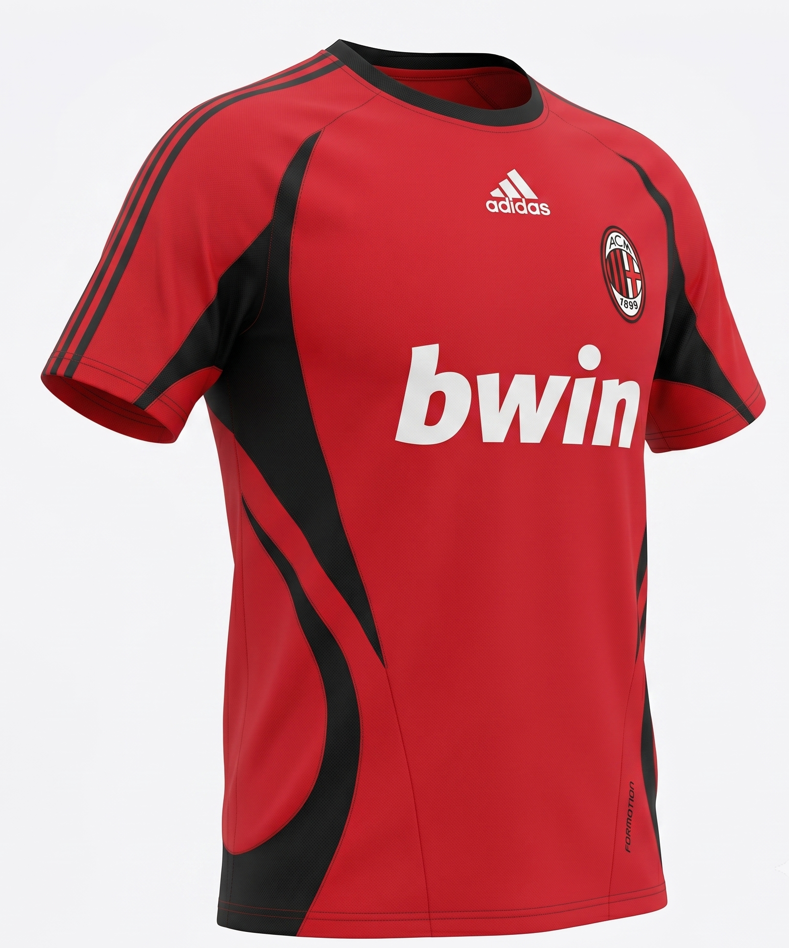 AC Milan Red Black Rounded Tracksuit 2006/07 - Size XXL