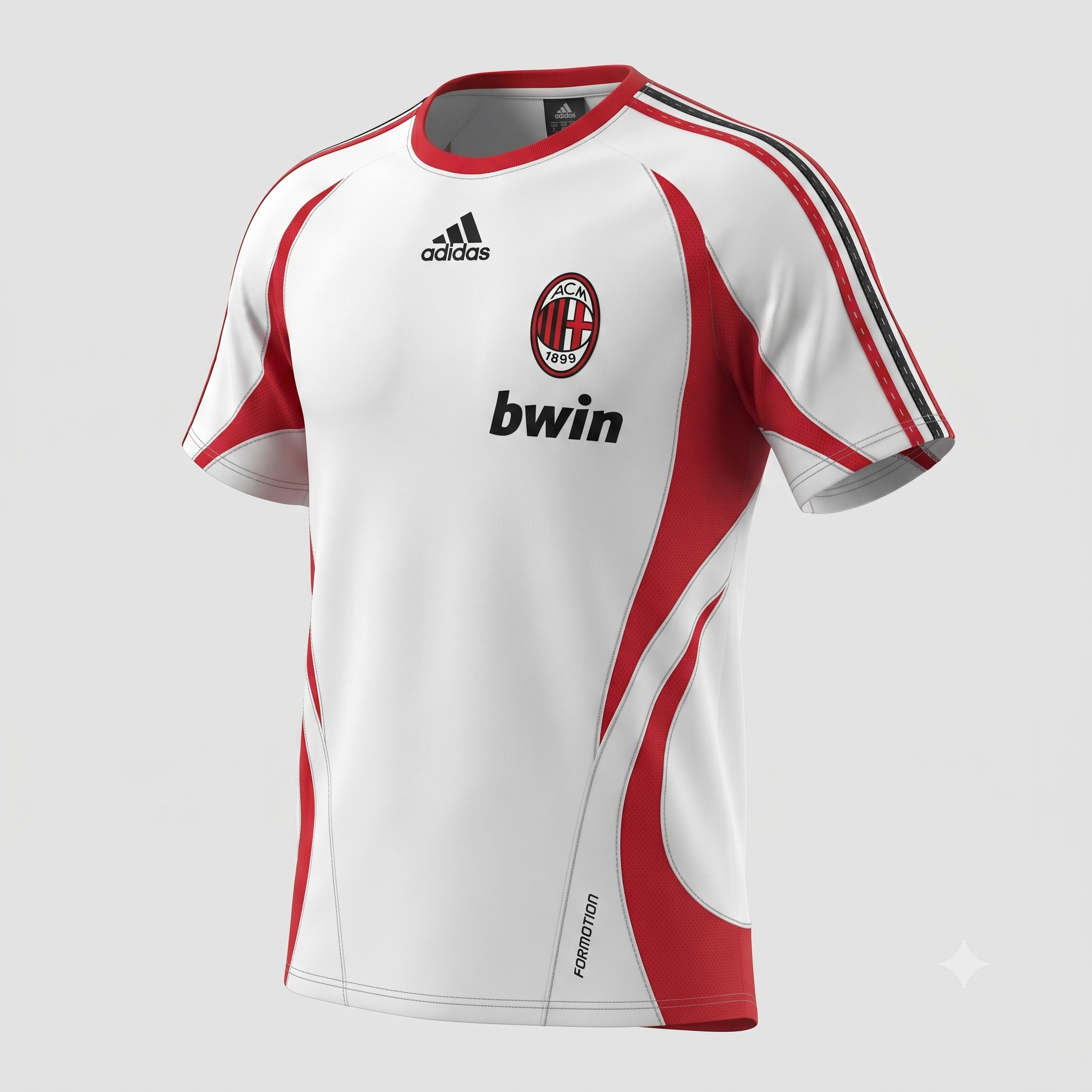 AC Milan White Red Tracksuit 2006/07 - Size M