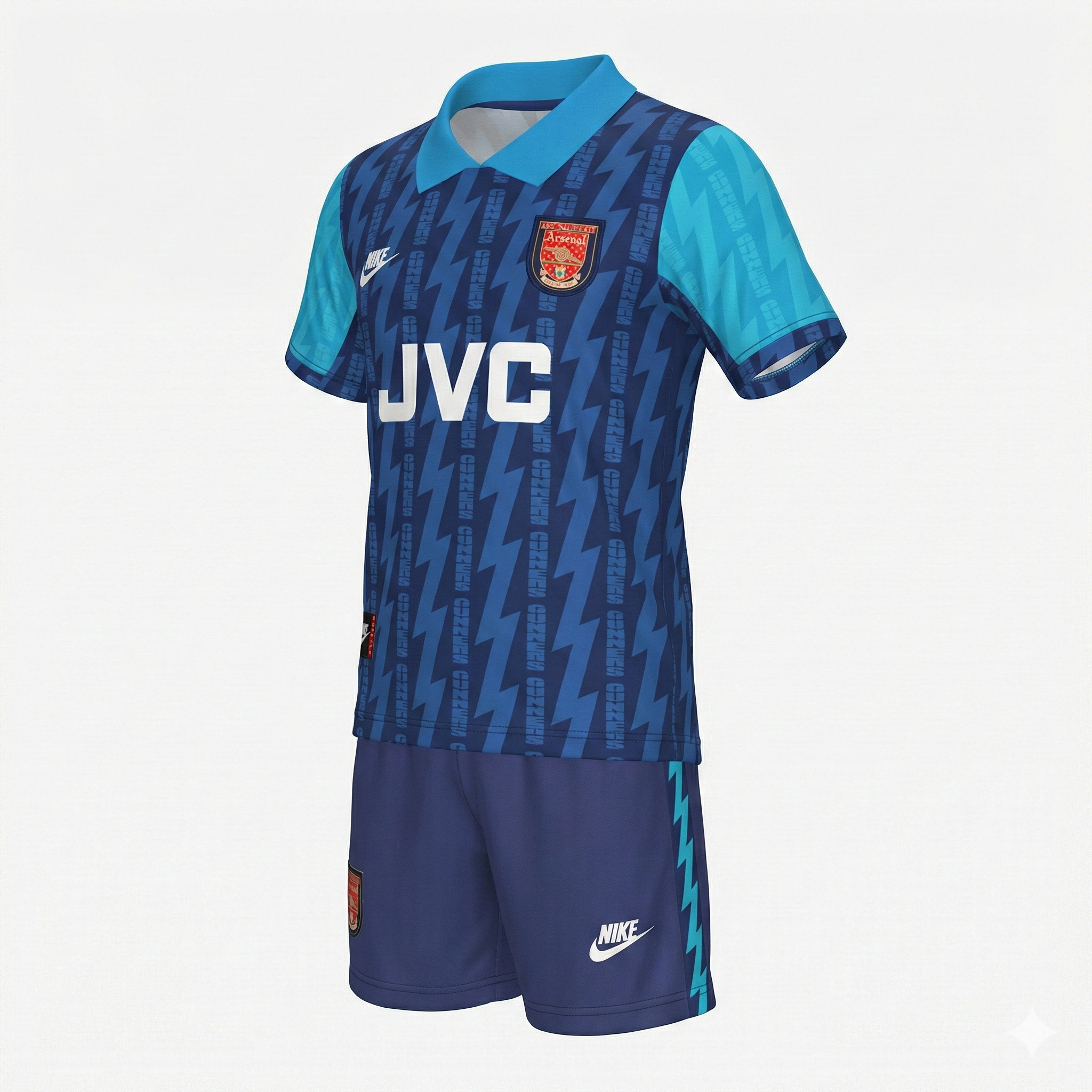 Arsenal Away 1994/1995 Kids Kit (Feels Like New) - Size 26