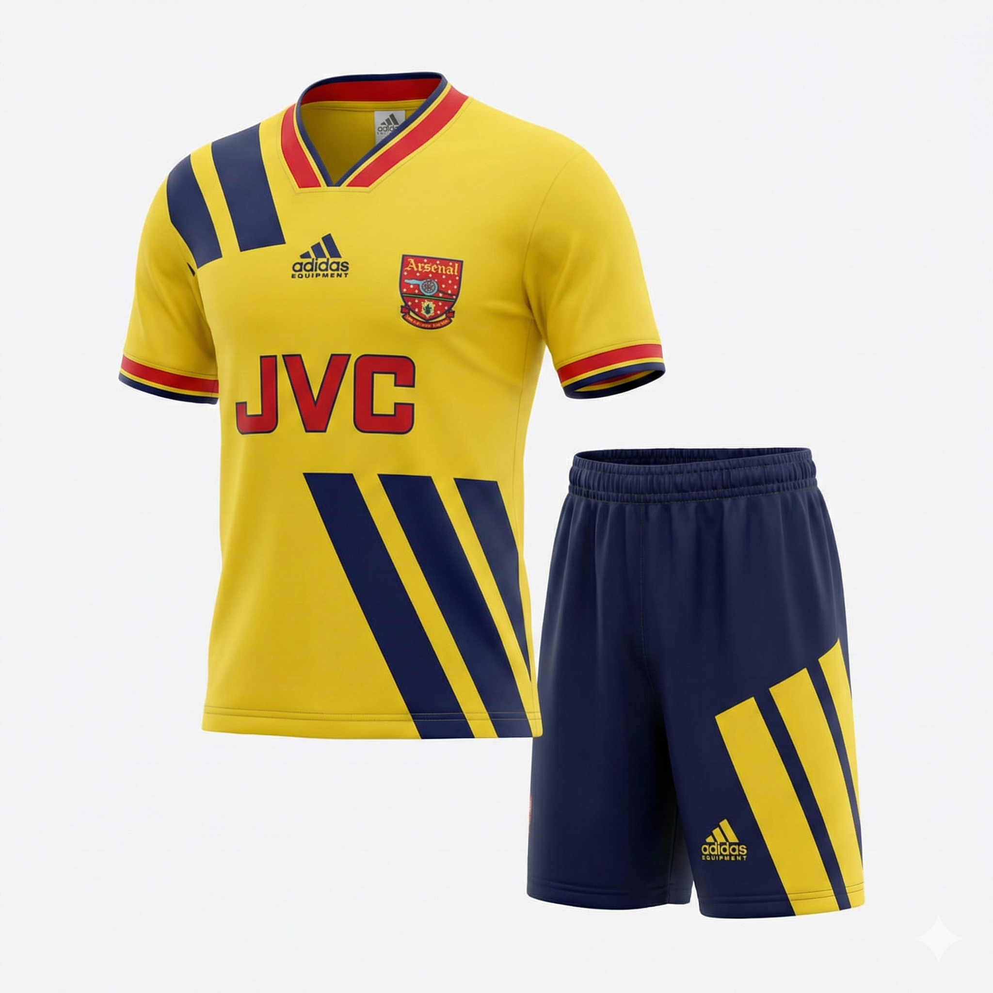 Arsenal Away 1993/1994 Kids Kit (Feels Like New) - Size 24