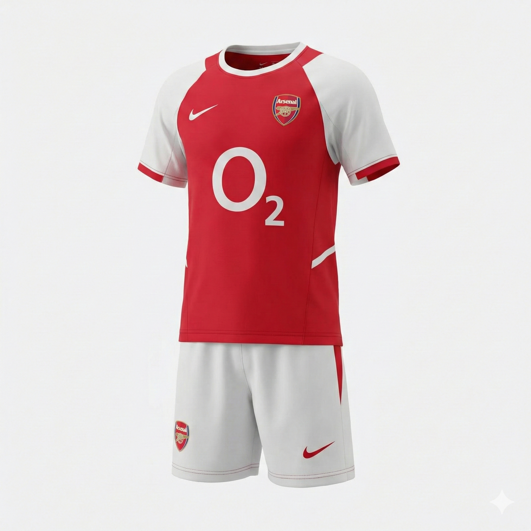 Arsenal Home 2002/2004 Kids Kit (Feels Like New) - Size 26