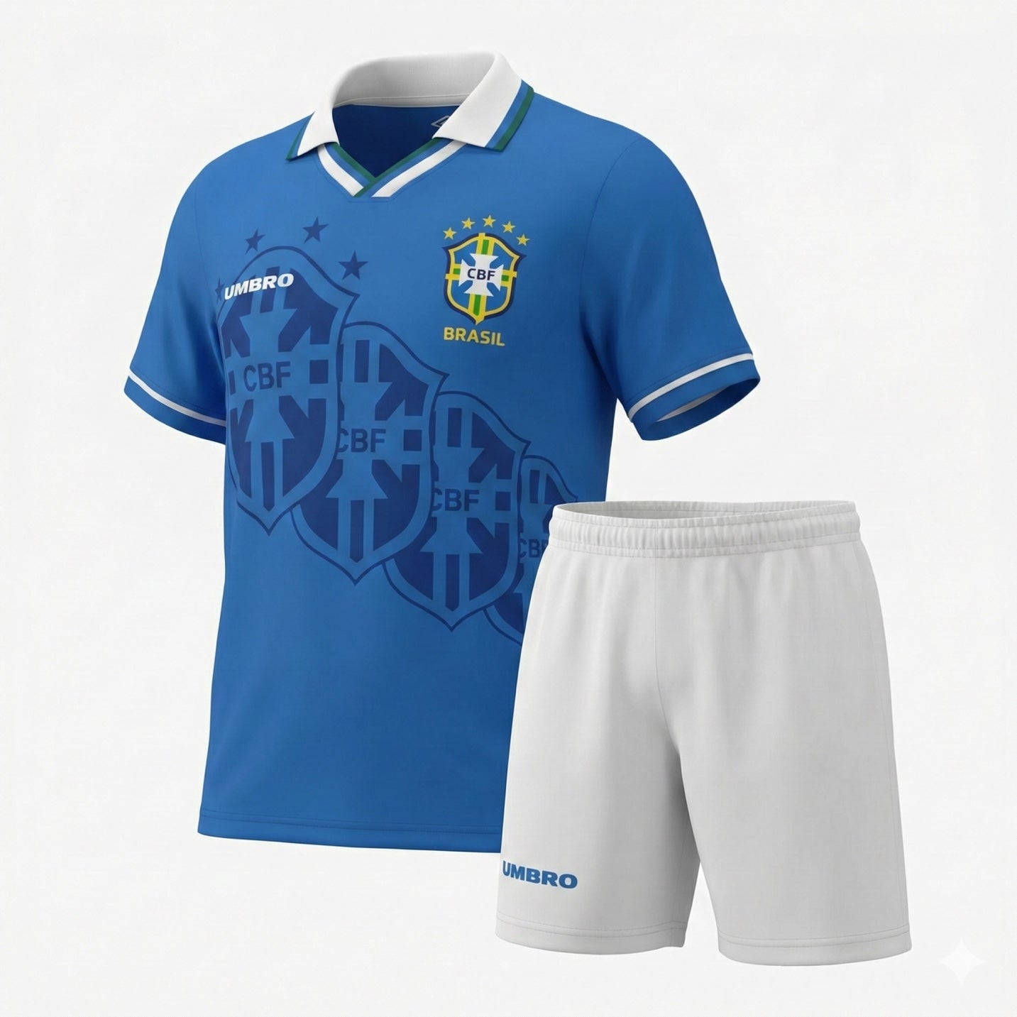 Brazil Home 1995/1997 Kids Kit (Feels Like New) - Size 22