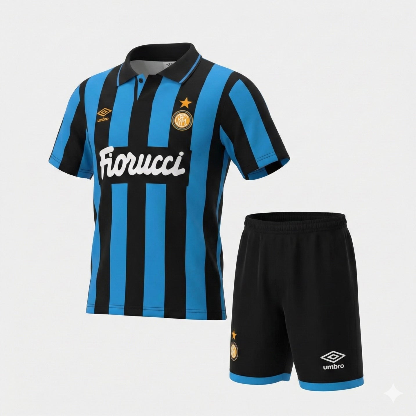 Inter Milan Home 1992/1994 Kids Kit (Feels Like New) - Size 24