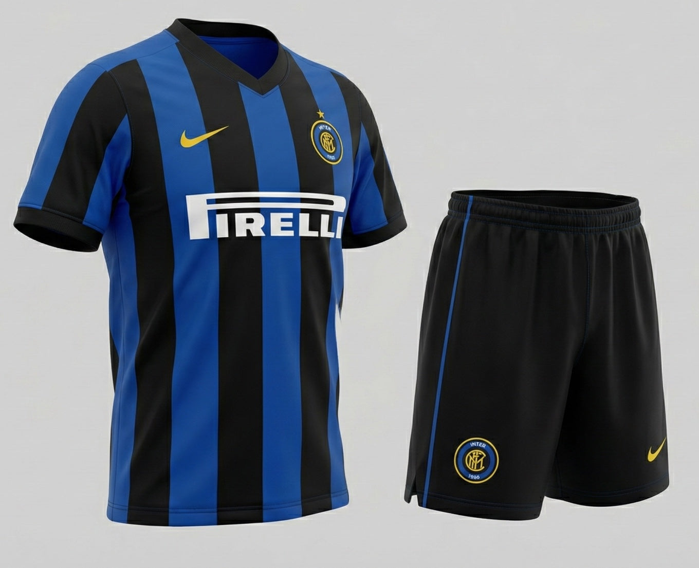Inter Milan Home 1999/2000 Kids Kit (Feels Like New) - Size 26