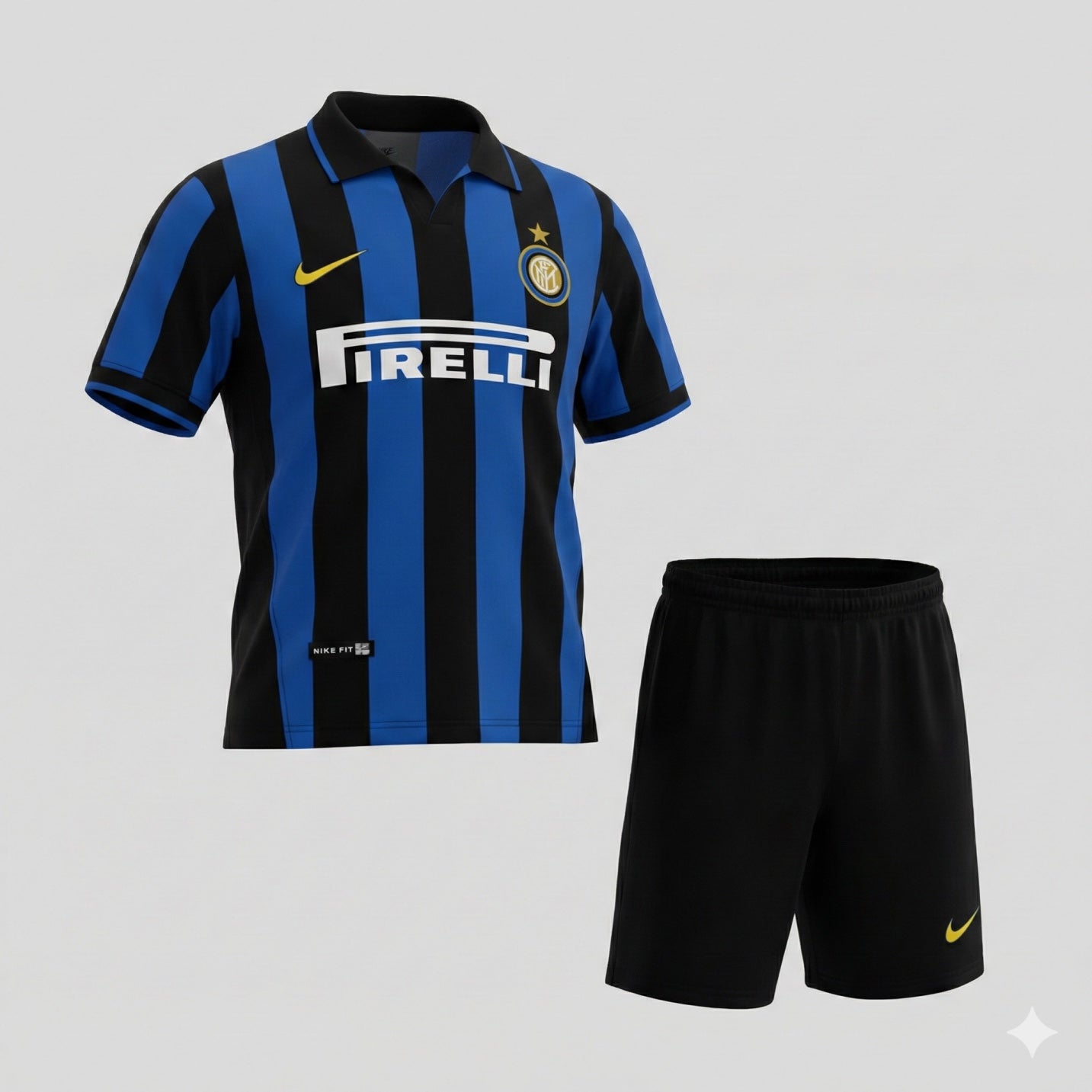 Inter Milan Home 1998/1999 Kids Kit (Feels Like New) - Size 16