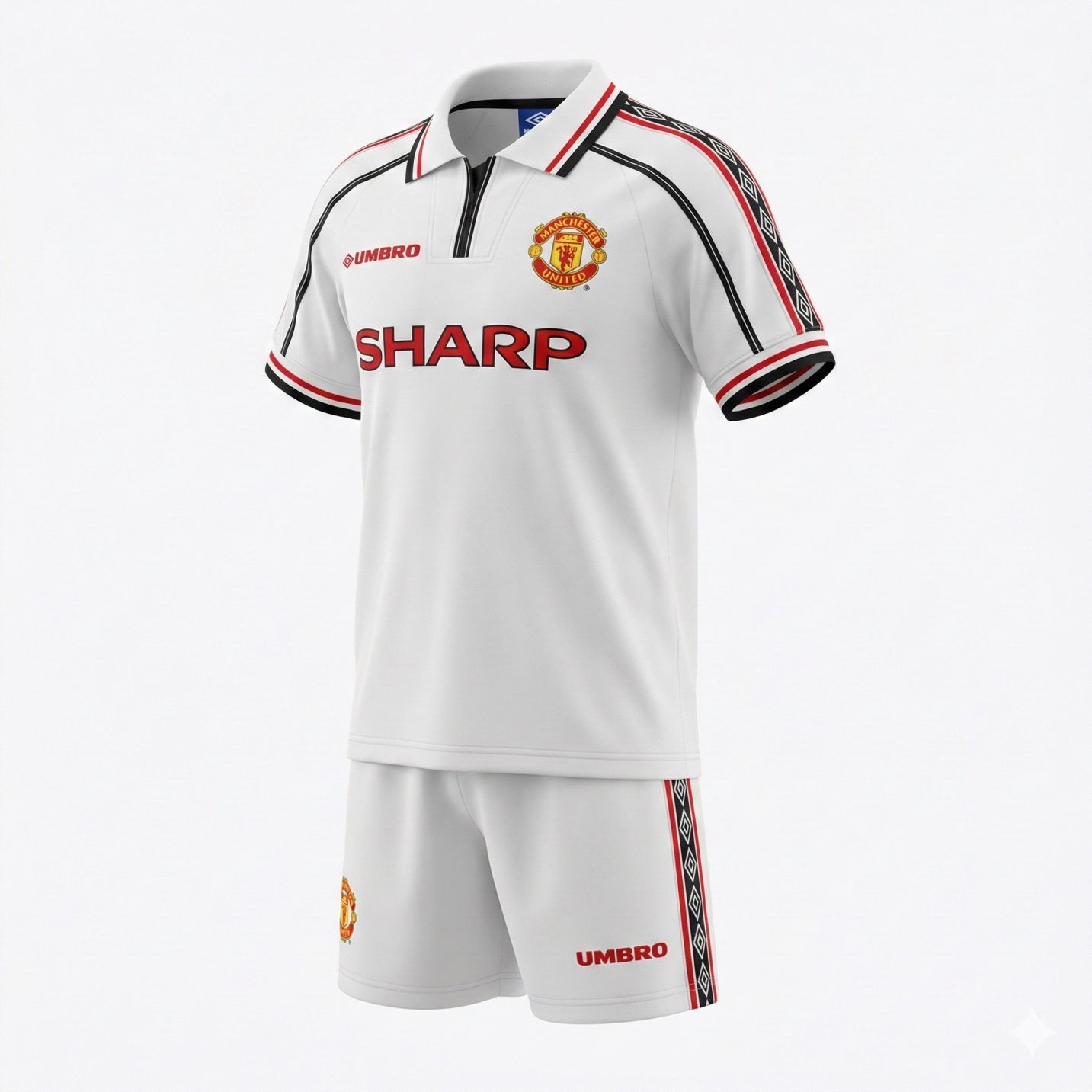 Manchester United Away 1998 Kids Kit (Feels Like New) - Size 22