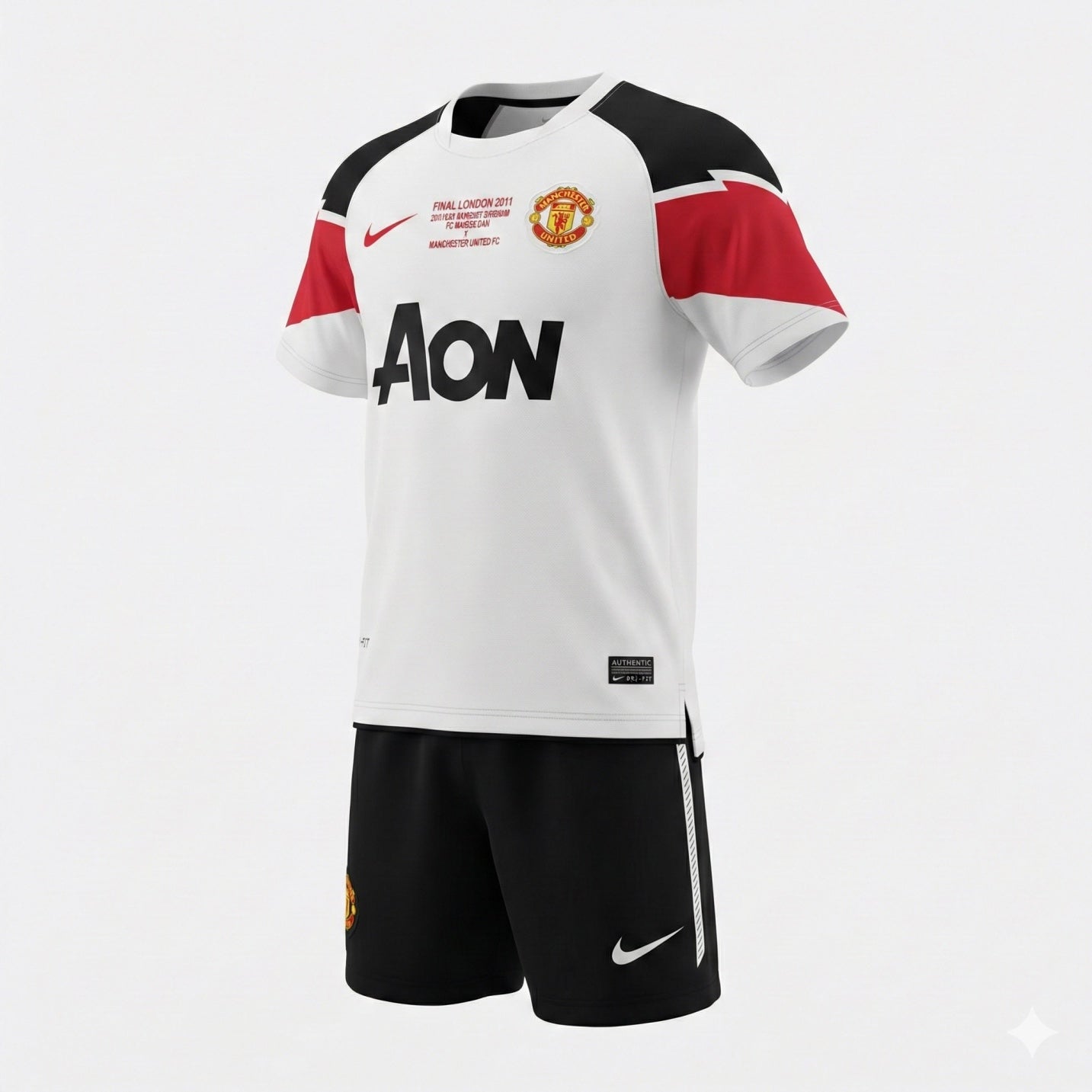 Manchester United Away 2010/2011 Kids Kit (New) - Size 18