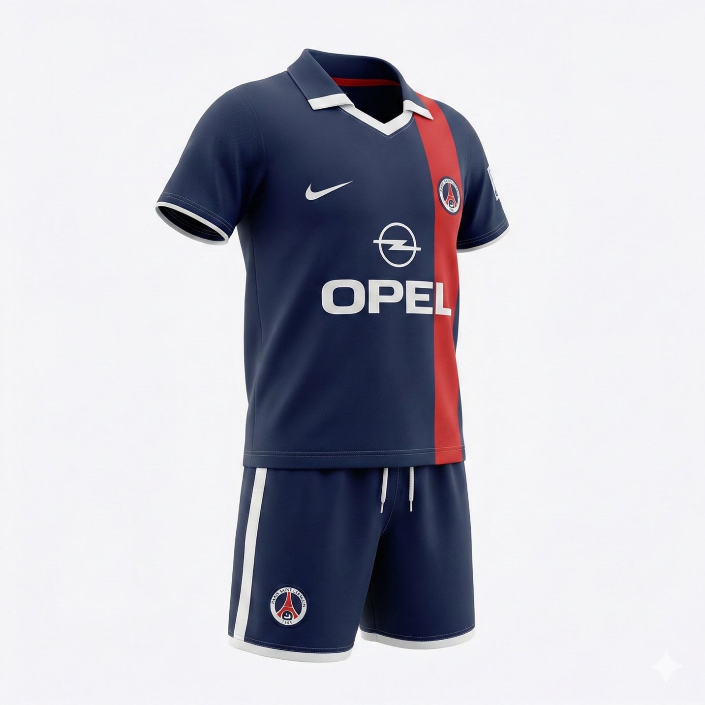Paris Saint-Germain Home 2001/2002 Kids Kit (Feels Like New) - Size 18