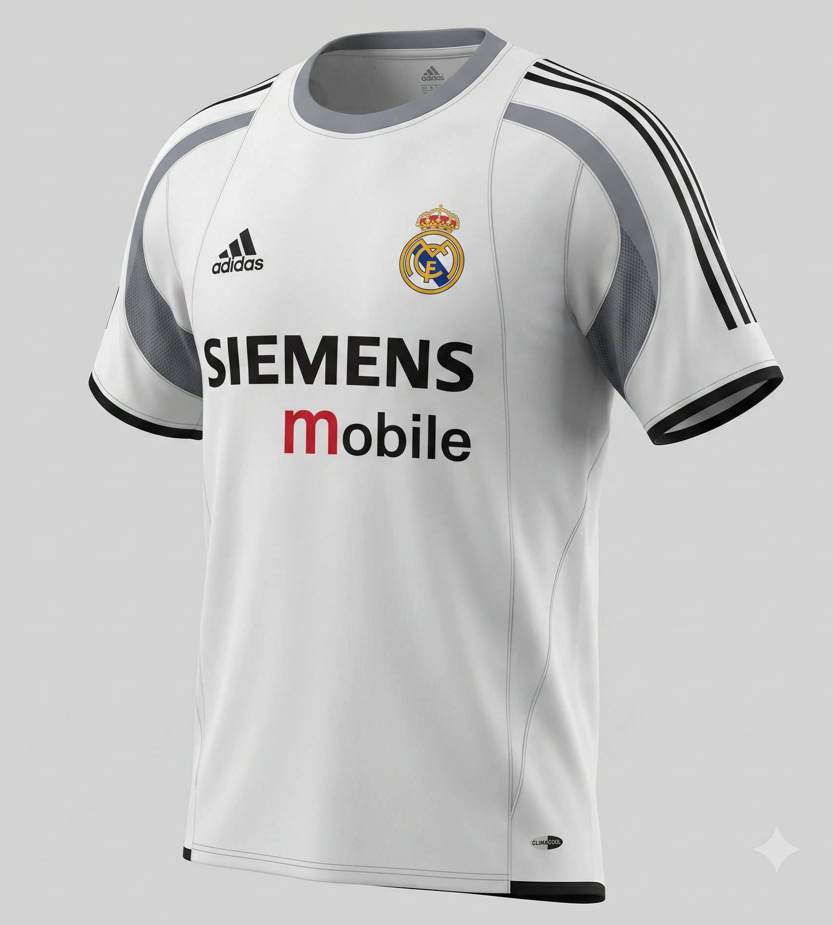 Real Madrid White Black Tracksuit 2008/09 - Size S