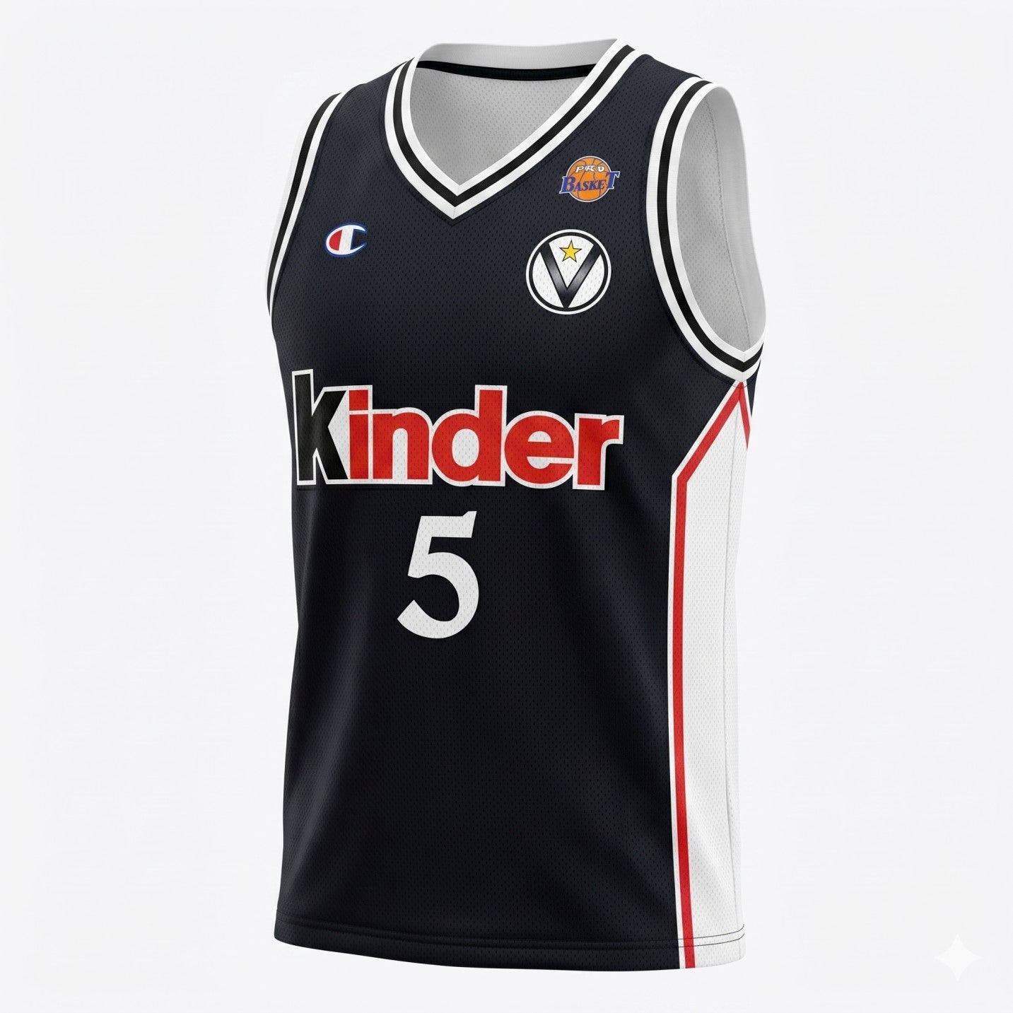 Virtus Bologna Kinder 2000-01 Home - Size L