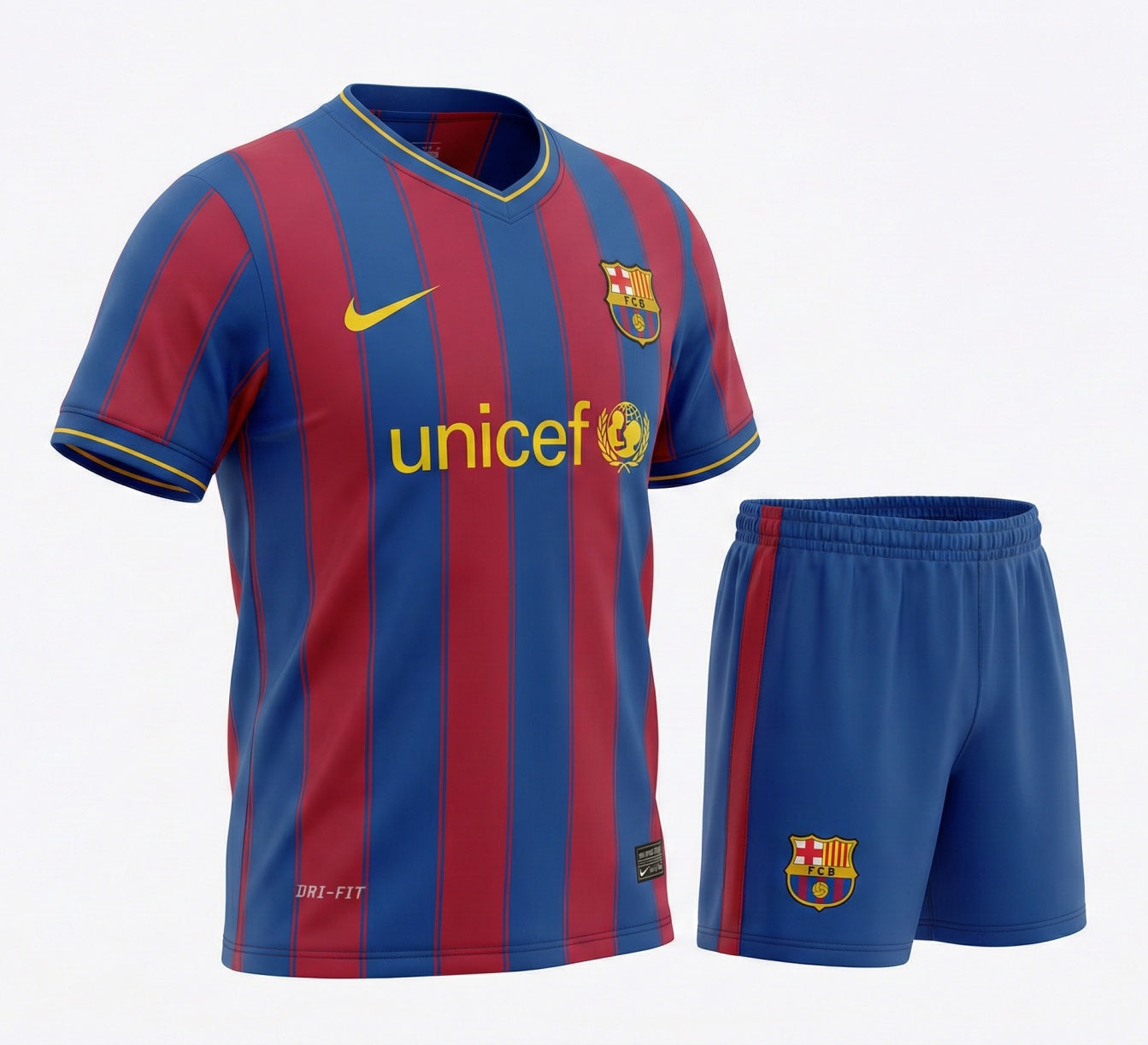 Barcelona Home 2009/2010 Kids Kit (New) - Size 16