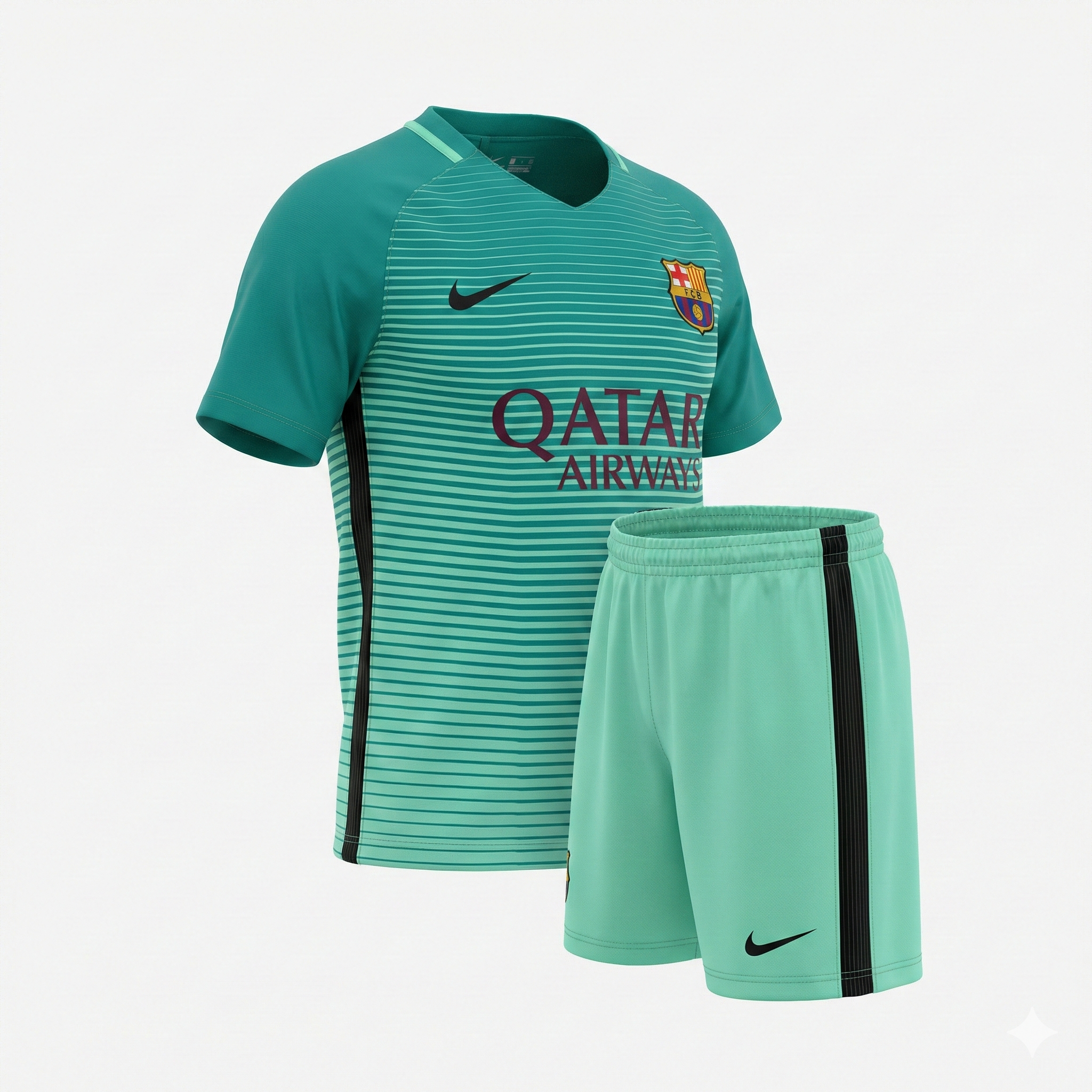 Barcelona Away 2016/2017 Kids Kit (New) - Size 24
