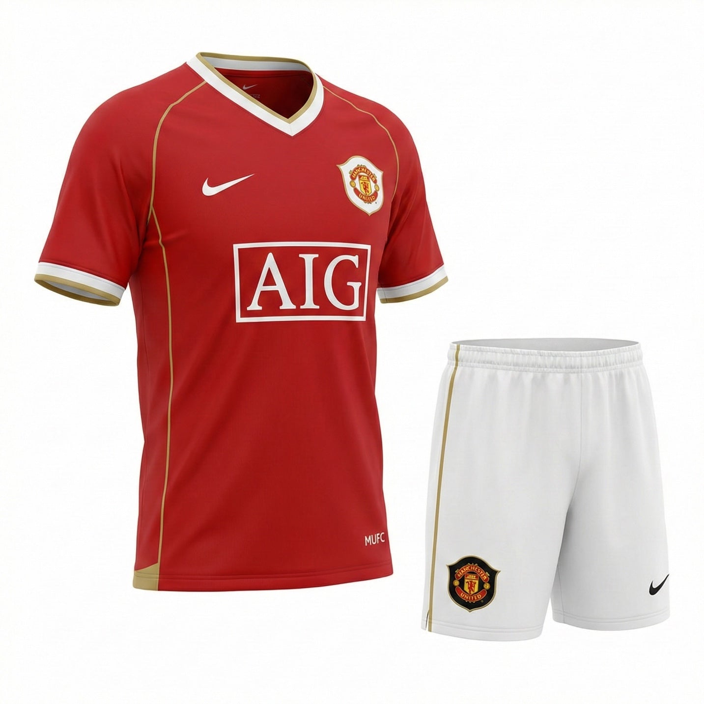 Manchester United Home 2006/2007 Kids Kit (New) - Size 16