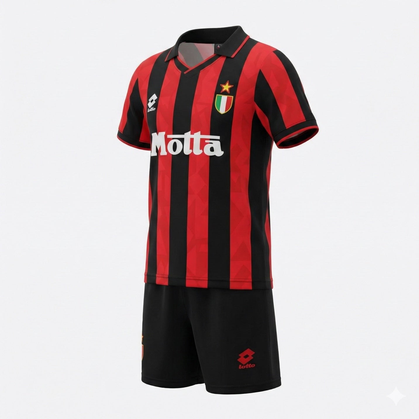 AC Milan Home 1993/1994 Kids Kit (Feels Like New) - Size 24