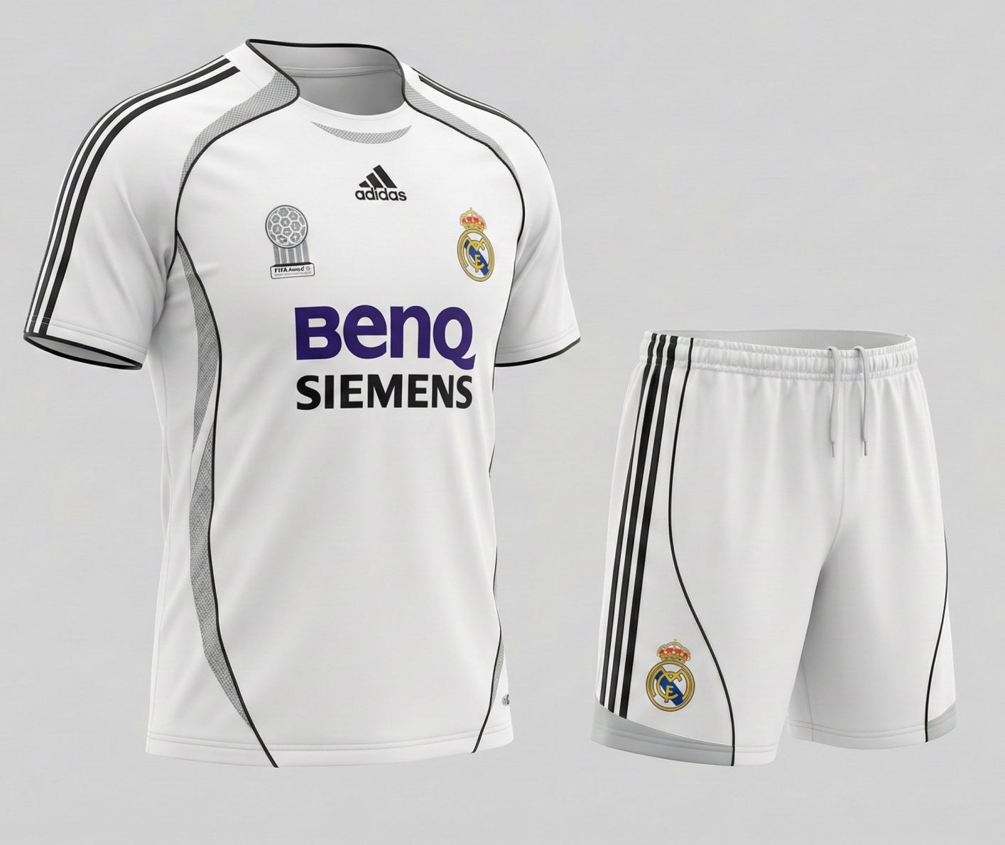 Real Madrid Home 2006/2007 Kids Kit (New) - Size 26