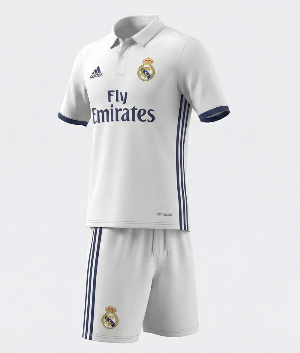 Real Madrid Home 2016/2017 Kids Kit (New) - Size 16