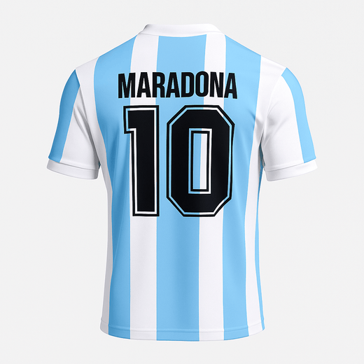 1986–88 Argentina Home Maradona #10 (Very Good Condition) - Size XXL