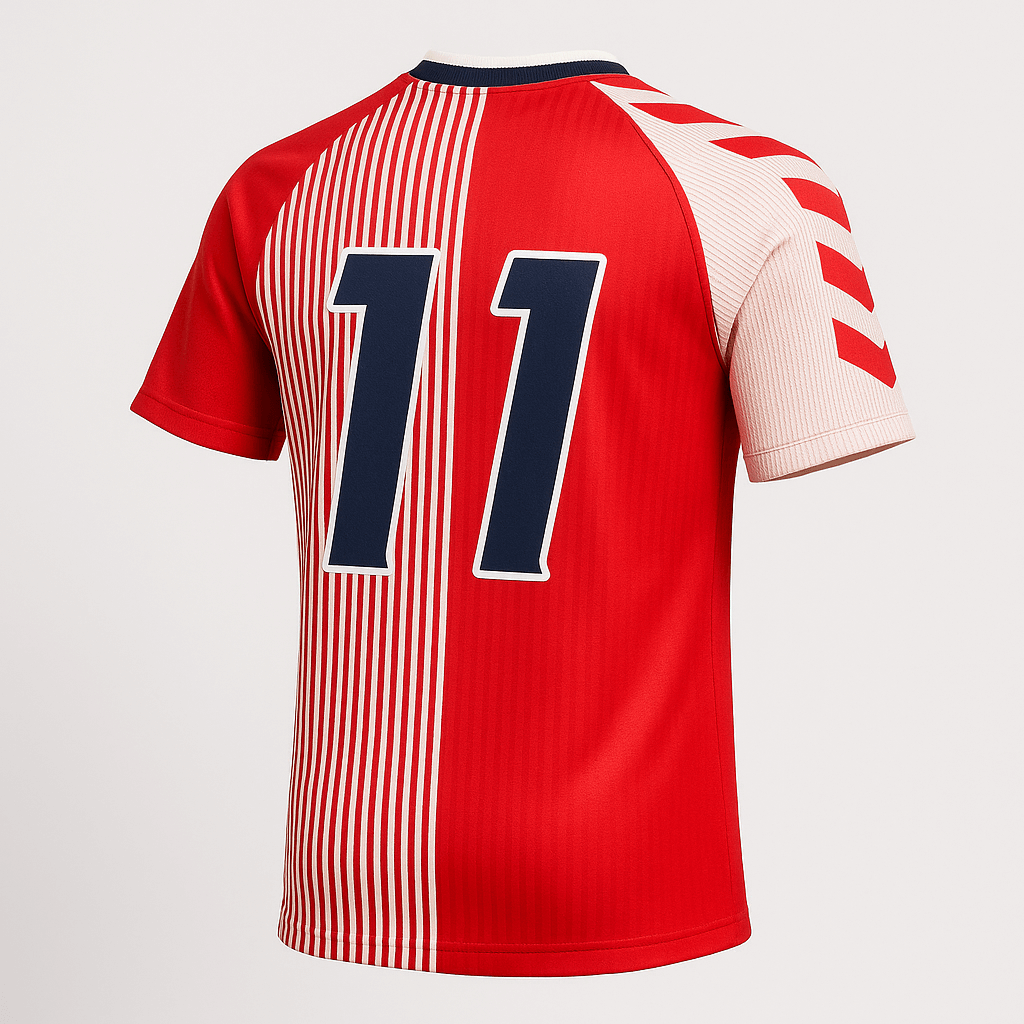 1986 Denmark Home Laudrup #11 (Very Good Condition) - Size M