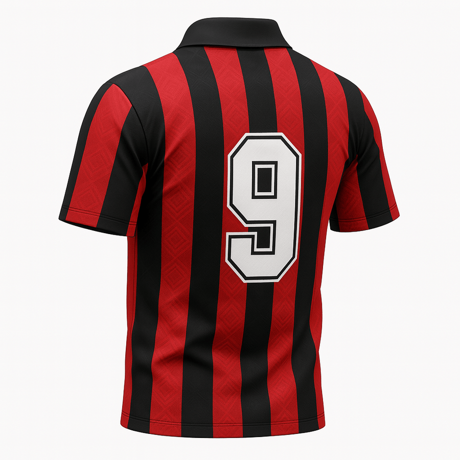 1988–1990 AC Milan Home Van Basten #9 (Very Good Condition) - Size XS