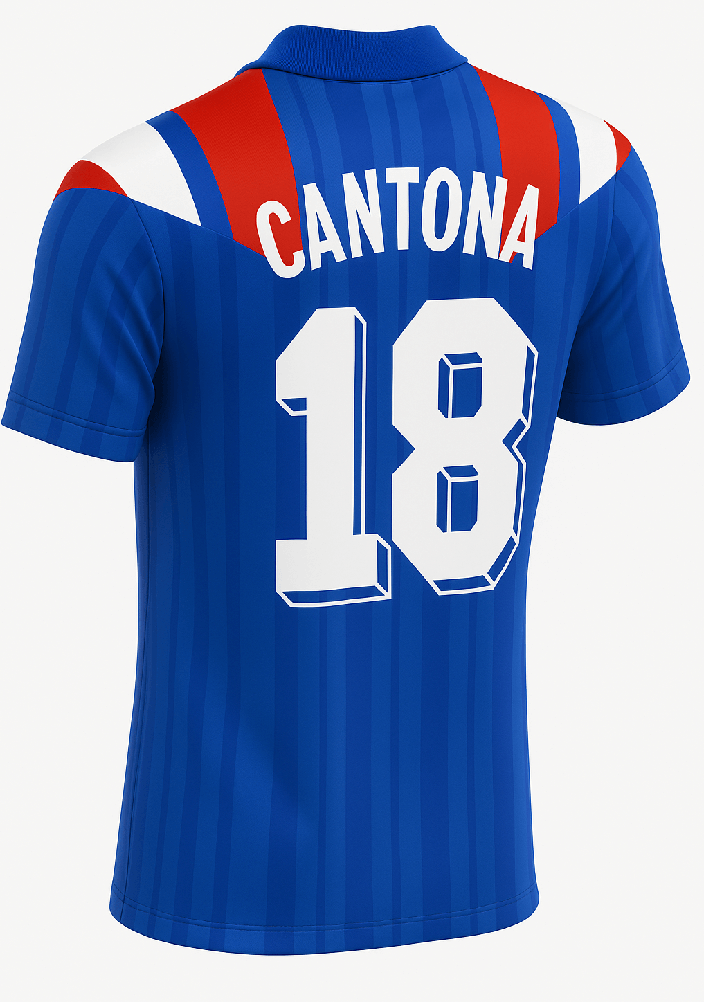 1992 France Home Cantona #18 (Feels Like New) - Size XS