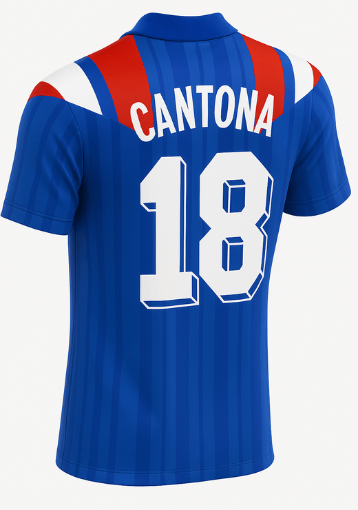 1992 France Home Cantona #18 (Feels Like New) - Size XL