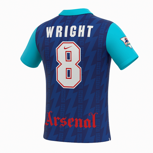 1993–94 Arsenal Away Wright #8 (Feels Like New) - Size XS
