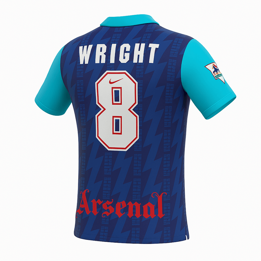 1993–94 Arsenal Away Wright #8 (Feels Like New) - Size XS