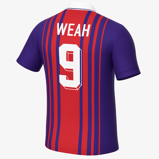 1993–94 Paris Saint Germain Home Weah 9 (Feels Like New) - Size XL