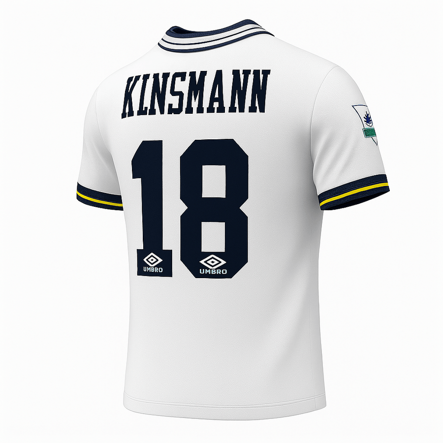 1993–95 Tottenham Home Klinsmann #18 (Feels Like New) - Size L
