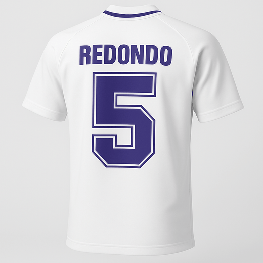 1994–96 Real Madrid Home Redondo #5 (Feels Like New) - Size L