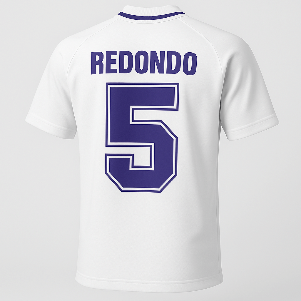1994–96 Real Madrid Home Redondo #5 (Feels Like New) - Size XXL