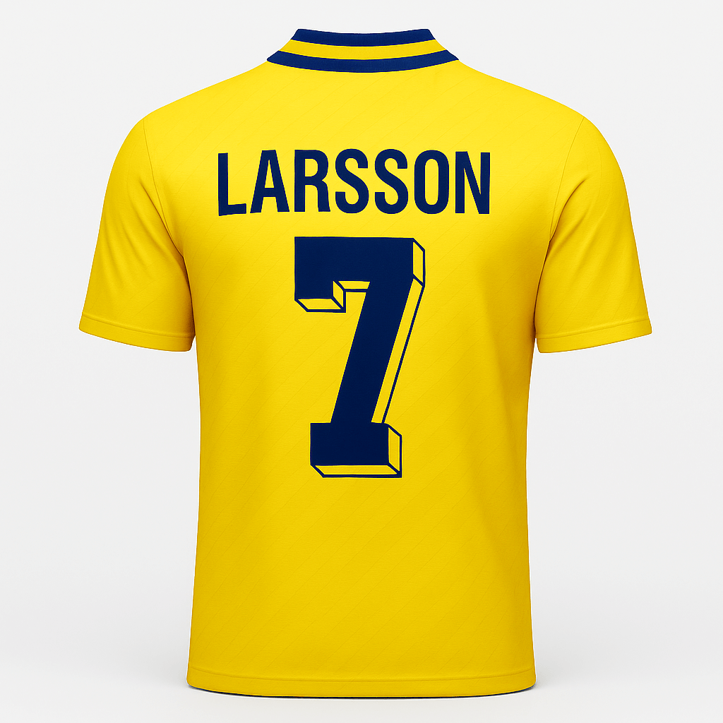 1994–96 Sweden Home Larsson #7 (Feels Like New) - Size XS