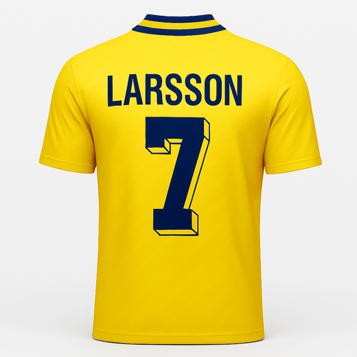 1994–96 Sweden Home Larsson #7 (Feels Like New) - Size XS