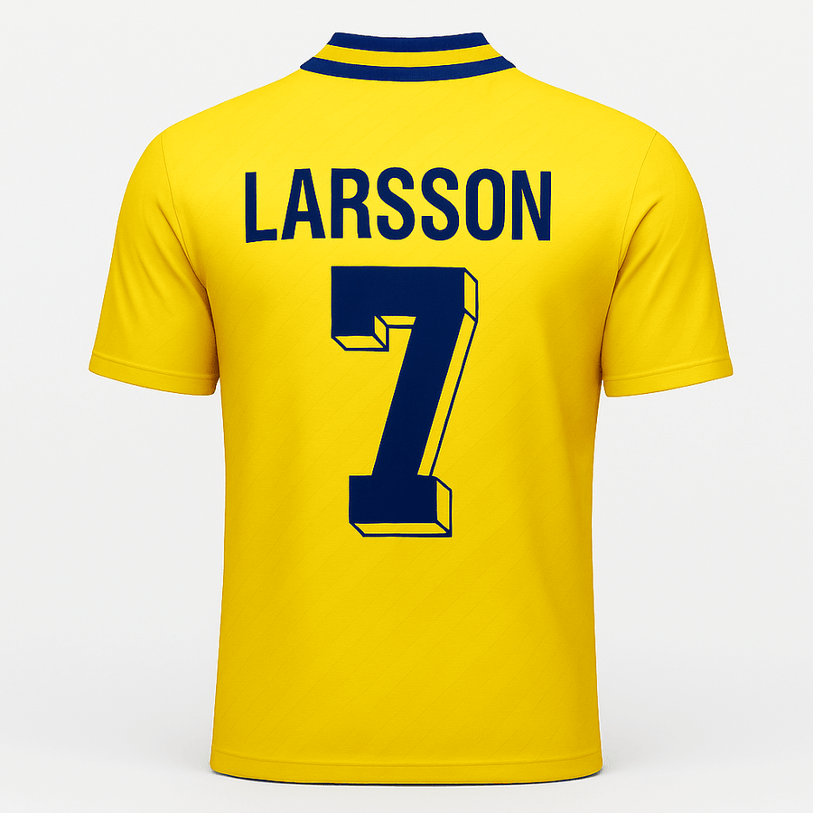 1994–96 Sweden Home Larsson #7 (Feels Like New) - Size XS