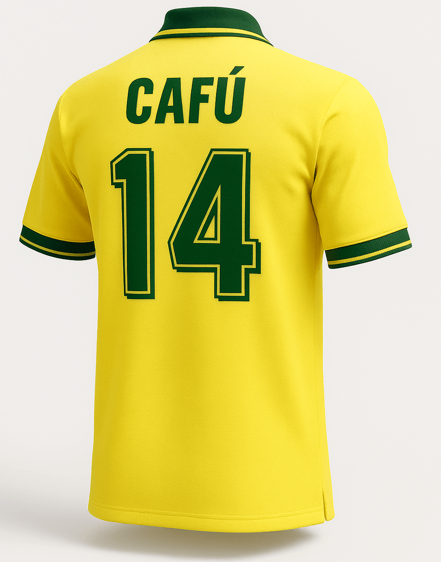 1994 Brazil Home Shirt Cafu #14 (Feels Like New) - Size L