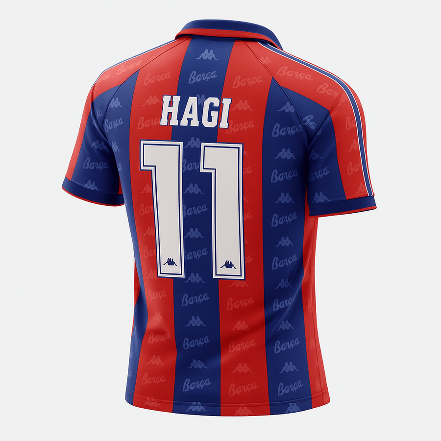 1995–97 Barcelona Home Hagi #11 (Feels Like New) - Size XL
