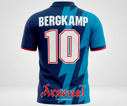 1995–96 Arsenal Away Bergkamp #10 (Feels Like New) - Size XL