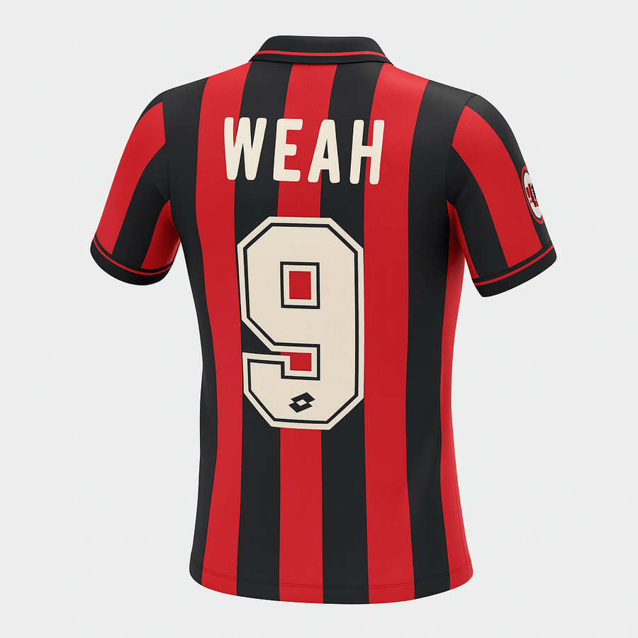 1996–97 AC Milan Home Weah #9 (Feels Like New) - Size S