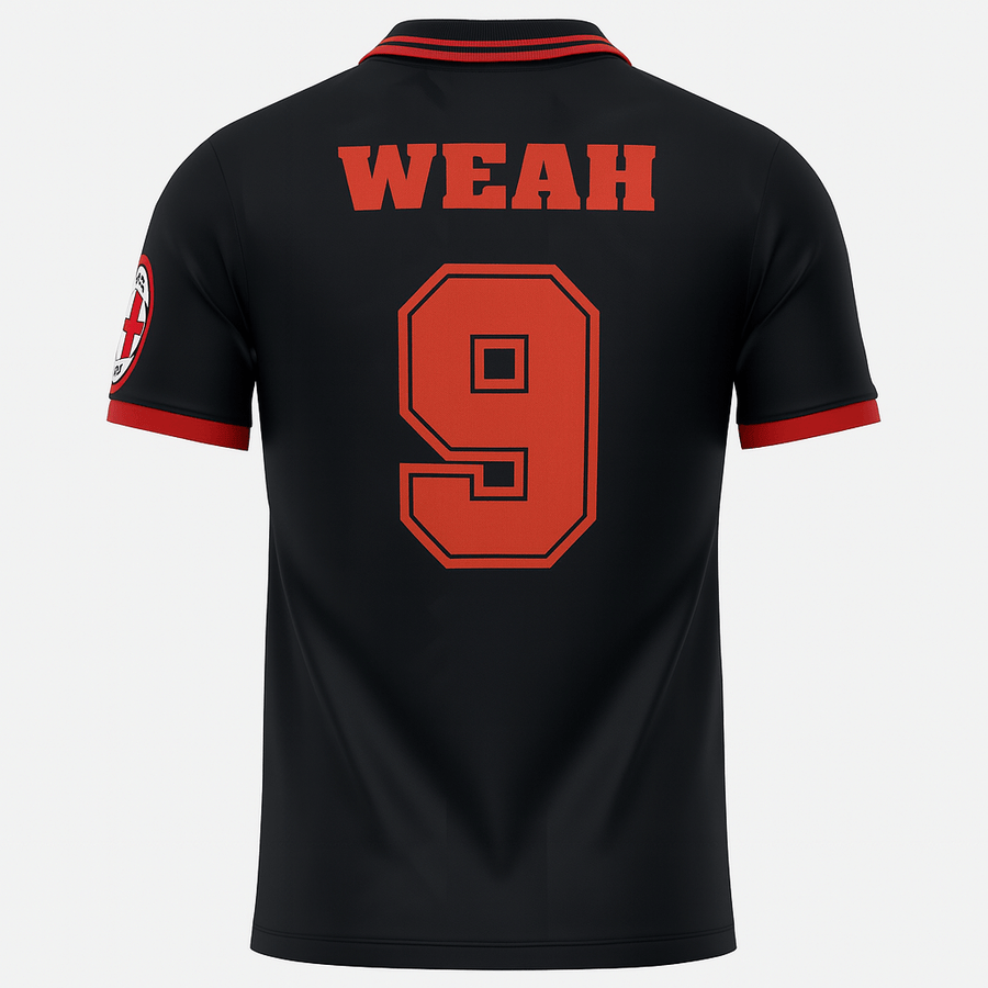 1996–97 AC Milan Third Weah #9 (Feels Like New) - Size XL