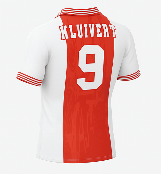 1996–97 Ajax Home Kluivert #9 (Feels Like New) - Size XS